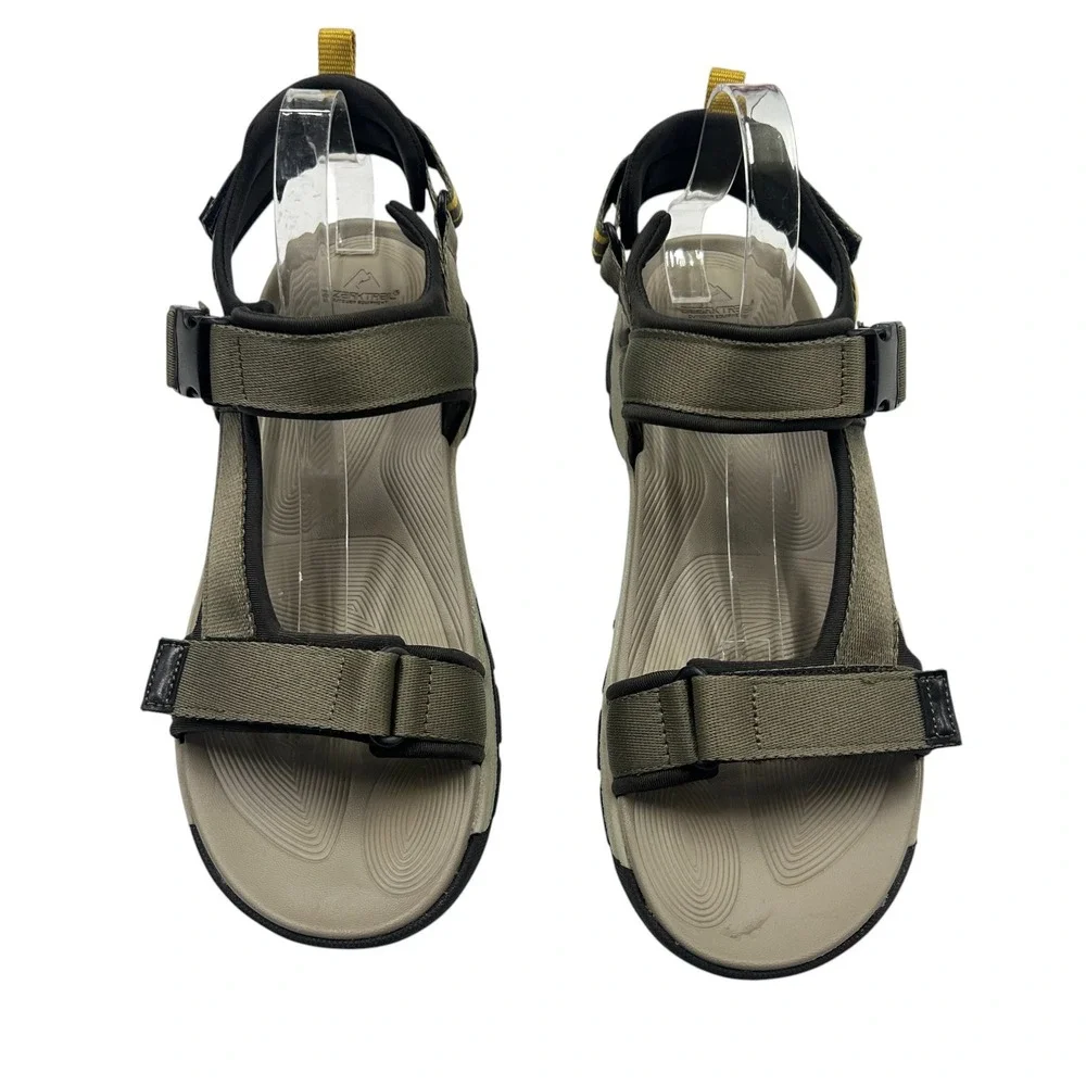Ozark Trail Sport Sandals‎ Men's 11 Green Adjustable Outdoor Hiking Utility